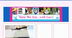 Desktop Screenshot of herewearewithluci.com
