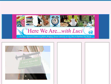 Tablet Screenshot of herewearewithluci.com